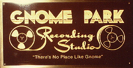 Gnome Park Studio Plaque